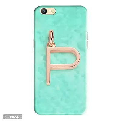 Dugvio? Polycarbonate Printed Hard Back Case Cover for Oppo A57 (P Name Alphabet)-thumb0