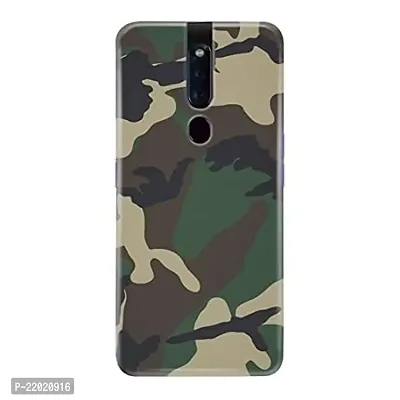 Dugvio? Printed Designer Hard Back Case Cover for Oppo F11 Pro (Army Camoflage)-thumb0