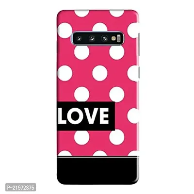 Dugvio? Printed Designer Back Case Cover for Samsung Galaxy S10 / Samsung S10 (Pink Love dot)-thumb0