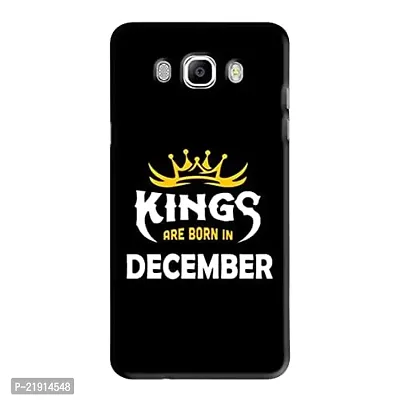 Dugvio? Polycarbonate Printed Hard Back Case Cover for Samsung Galaxy J7 (2016) / Samsung J7 Duos (2016) / J710F (Kings are Born in December)
