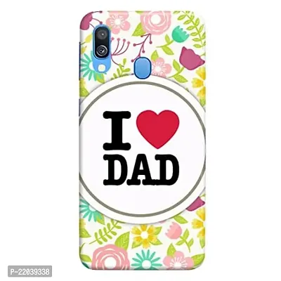 Dugvio? Printed Designer Matt Finish Hard Back Case Cover for Samsung Galaxy A40 / Samsung A40 (I Love Dad)