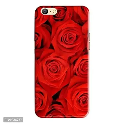 Dugvio? Polycarbonate Printed Hard Back Case Cover for Oppo A71 (Red Rose Flowers)