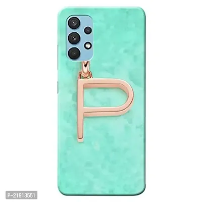 Dugvio? Polycarbonate Printed Hard Back Case Cover for Samsung Galaxy A32 / Samsung A32 (P Name Alphabet)-thumb0