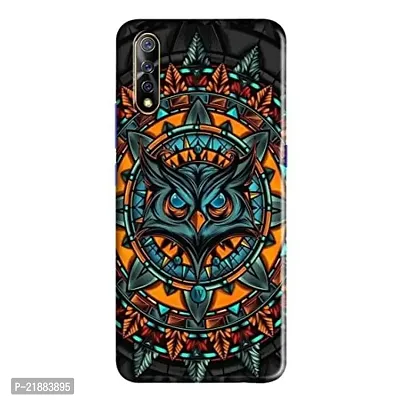 Dugvio Printed Colorful Angry Owl Designer Hard Back Case Cover for Vivo S1 (Multicolor)