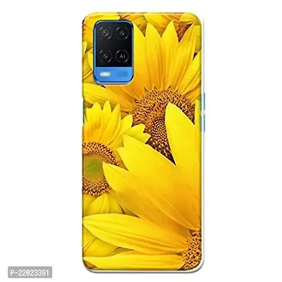 Dugvio? Printed Designer Hard Back Case Cover for Oppo A54 / CPH2239 / Oppo A54 (5G) (Sun Flowers)