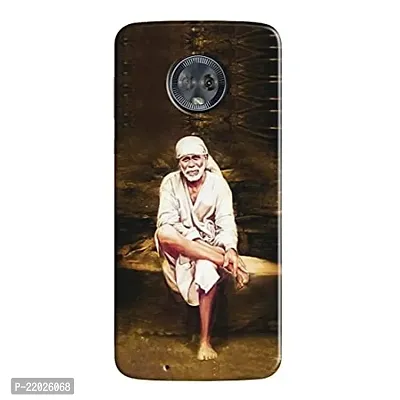 Dugvio? Printed Designer Hard Back Case Cover for Motorola Moto G6 (Lord sai Baba Jai Sai Ram)-thumb0