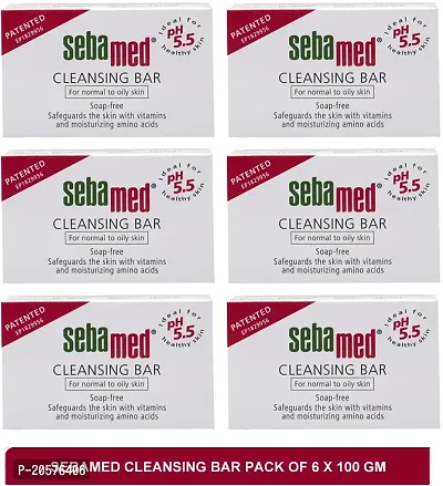 Sebamed cleansing bar - effective skin cleanser(pack of 6)100g (6 x 100 g)