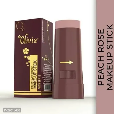 Olivia Instant Waterproof Make Up Stick Concealer, With SPF- 12 (06-Peach Rose, 15 g)_OSTK-243