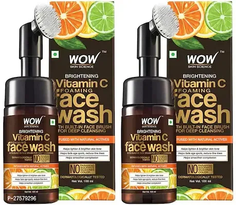 SKIN SCIENCE Brightening Vitamin C Foaming with Face Brush FACE WASH150ML-thumb0