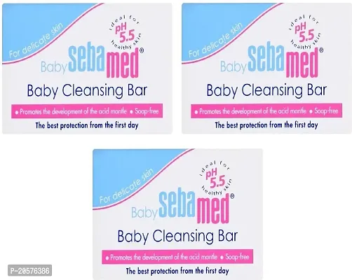 Sebamed Baby Cleansing Bar [ Pack Of 3 ] #Imported (3 x 66.67 g)