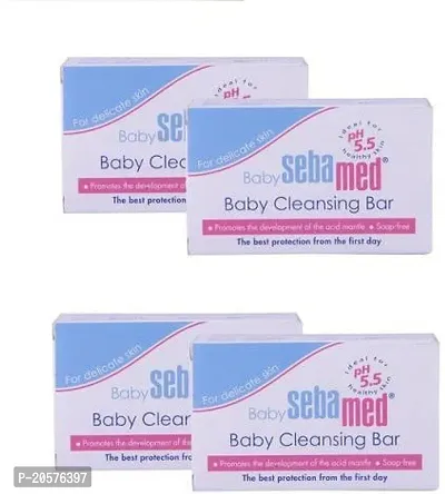 Sebamed baby Soap for delicate skin,100g - Pack of (4 x 100g) (4 x 100 g)