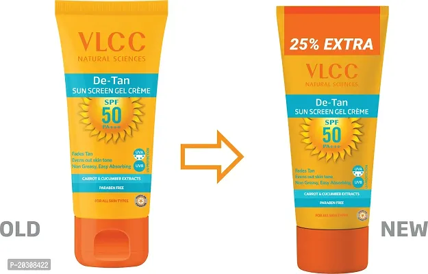 VLCC DE TAN SUN SCREEN GEL CREME 100ML PACK OF 4 (100MLX4) - SPF 50 PA+++ (400 ml)-thumb4