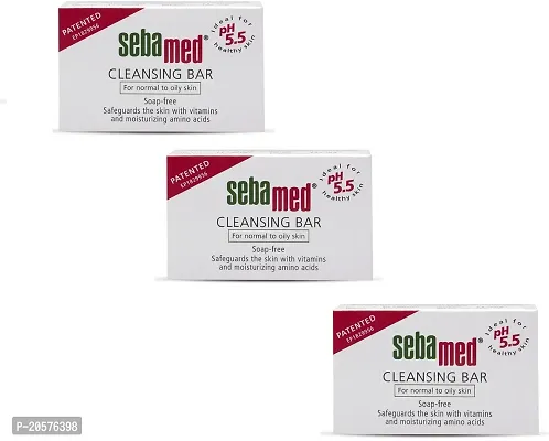Sebamed cleansing bar for men and women,100g - Pack of(3*100g) (3 x 100 g)-thumb0