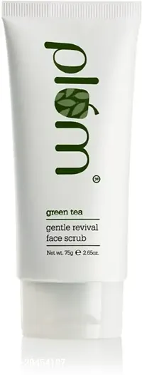 Plum Green Tea Gentle Revival Face Scrub - 75 gm Men  Women All Skin Types Face Wash (75 ml)