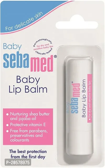 Sebamed Baby Lip Balm Butterm Natural Jojoba Oil, caprylic, capric, succinic triglyceride (Pack of: 1, 4.8 g)