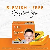 VLCC Pearl  Papaya Fruit Premium Facial Kit Tube Packing Combo Pack of 2 (60gm X 2) (2 x 60 g)-thumb1