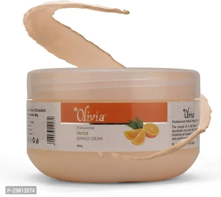 Olivia Herbal Orange Facial Massage Cream - For a Smoothing Glow (400 g)-thumb2