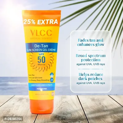VLCC De Tan SPF 50 PA+++ Sunscreen Gel Cream For Sun Protection - SPF 50 PA+++ (100 g)-thumb3