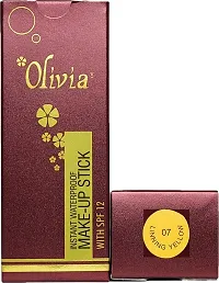 Olivia Instant Waterproof Makeup Stick Concealer (Linning Yellow 07, 15 g) - Pack of 2_OSTK-253-thumb2