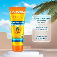 VLCC Water Resistant SPF 60 PA+++ Sunscreen Gel Cr�am with 25 g Extra - SPF 60 PA+++ (100 g)-thumb2