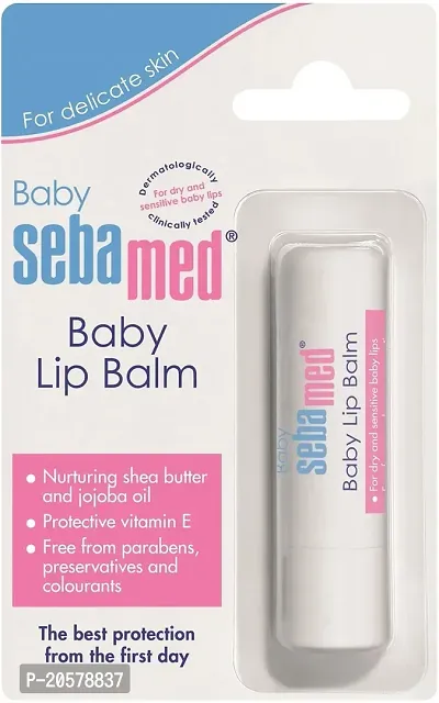 Sebamed Baby Lip Balm Butterm Natural Jojoba Oil, caprylic, capric, succinic triglyceride (Pack of: 1, 4.8 g)-thumb0