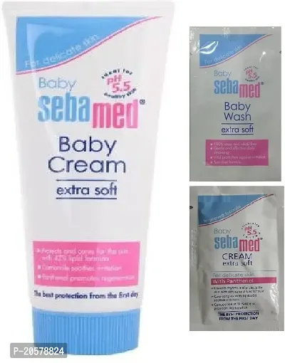 Sebamed Baby Cream Extra Softnbsp;(200 ml) with Sample Sachets (3 Items in the set)