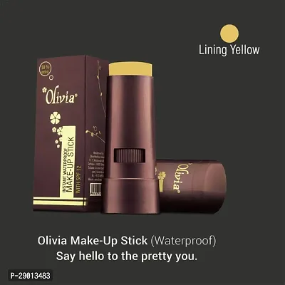 Olivia Waterproof Makeup Stick Concealer, 15g,  Shade No-07 (Lining Yellow)_OSTK-244-thumb3