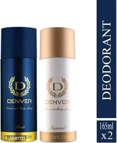 D-Denver Pride And Imperial Combo Deodorant Spray 330 Ml, Pack Of 2-thumb0