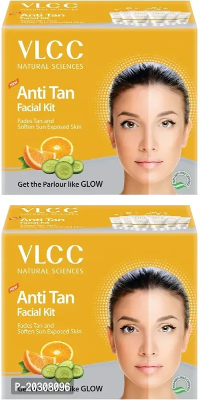 VLCC Anti Tan Premium Facial Kit Combo Pack of 2 (60gm X 2) (2 x 60 g)-thumb0