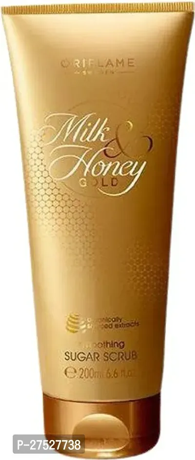 Oriflame Milk Honey Gold Smoothing Sugar  Scrub (200 ml)-thumb0