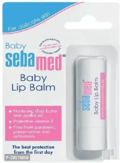 Sebamed Jojoba oil baby lip bam shea butter - 4.8g Jojoba oil, Shea Butter (Pack of: 1, 4.8 g)-thumb0