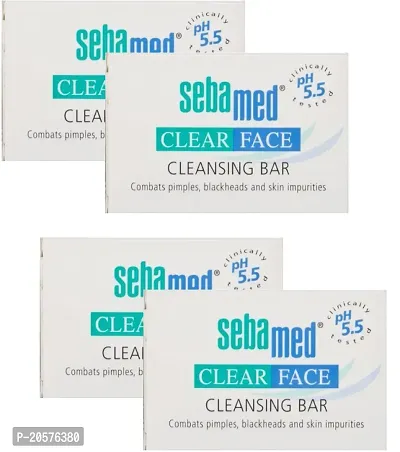 Sebamed Clear Face Soap Bar Pack 100 x 4 (4 x 100 g)-thumb0