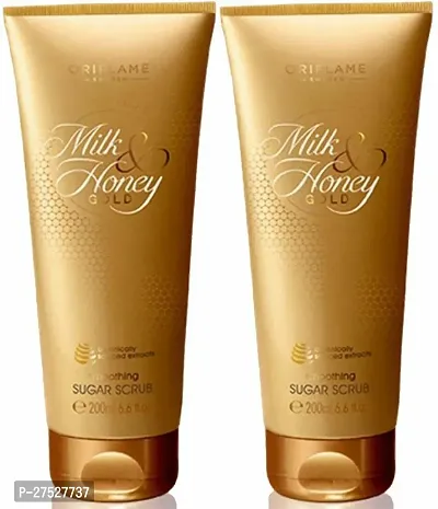 Oriflame SWEDEN MILK  HONEY GOLD SMOOTHING SUGAR SCRUB SET OF - 2 Scrub (400 g)-thumb0