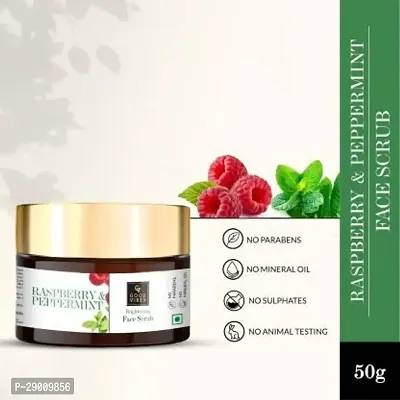 GOOD VIBES Raspberry  Peppermint Brightening Face Scrub (50 g)