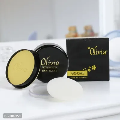 Olivia 100% Waterproof Pan Cake Makeup Concealer (21-Golden Yellow, 25 g) - Pack of 2_O-8C65-thumb3