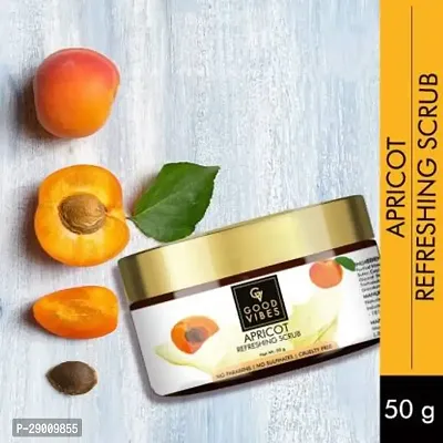 GOOD VIBES Apricot Refreshing Face Scrub (50 g)-thumb2