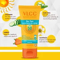 VLCC DE TAN SUN SCREEN GEL CREME 100ML PACK OF 4 (100MLX4) - SPF 50 PA+++ (400 ml)-thumb1