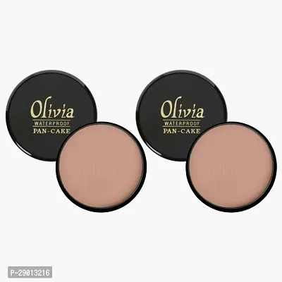 Olivia 100% Waterproof Pan Cake Concealer, 25g, Shade No-24 (Natural Honey) - Set of 2_O-8C50-thumb0