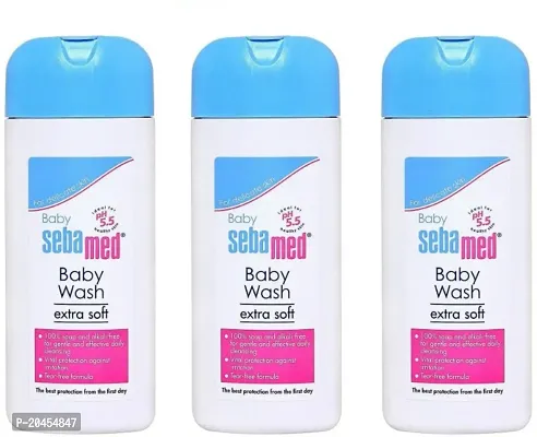 Sebamed Imported Skin Care Baby Wash Extra Soft pack 200 x 3 (3 x 200 ml)