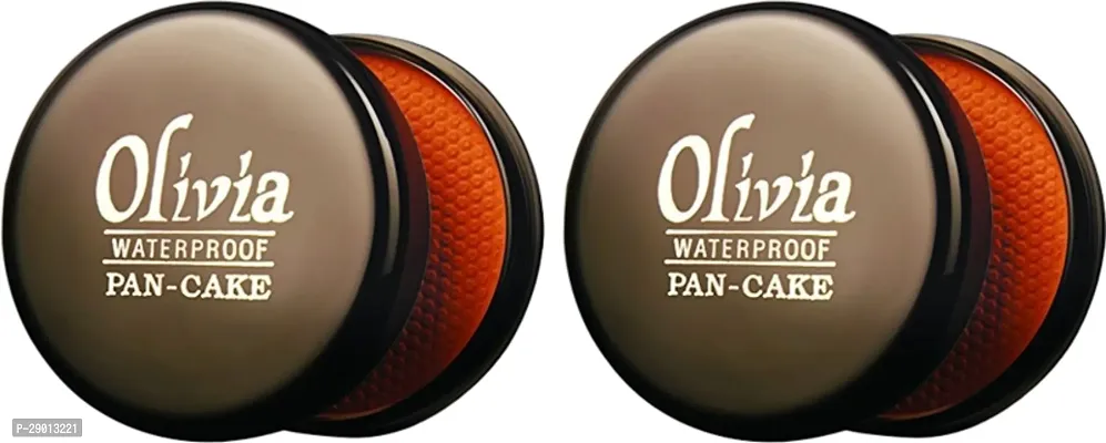 Olivia PANCAKE WATER PROOF Compact (21-GOLDEN YELLOW, 50 g) - Pack of 2_O-8C60