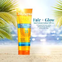 VLCC Fair+ Glow Sunscreen Lotion 100 g with 25 g Extra(Pack of 2) - SPF 20 PA+++ (200 ml)-thumb1