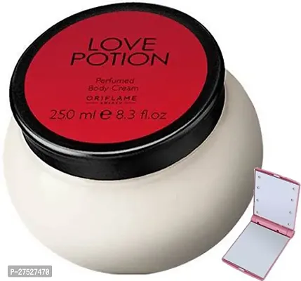 Oriflame Sweden LOVE POTION PERFUMED BODY CREAM WITH SMART POCKET MIRROR (250 ml)-thumb0