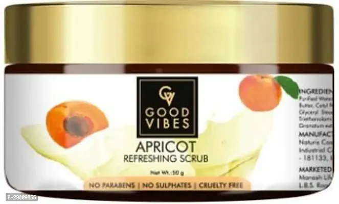 GOOD VIBES Apricot Refreshing Face Scrub (50 g)-thumb0