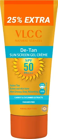 VLCC DE TAN SUN SCREEN GEL CREME 100ML PACK OF 4 (100MLX4) - SPF 50 PA+++ (400 ml)-thumb4