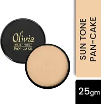 Olivia 100% Waterproof Pan Cake Concealer, 25g, Shade No. 27 (Sun Tone, 25 g) - Pack of 3_O-8C69-thumb1