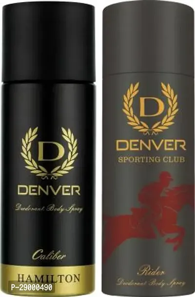 Denver Caliber And Rider Combo Deodorant Spray-For Men 330 Ml, Pack Of 2