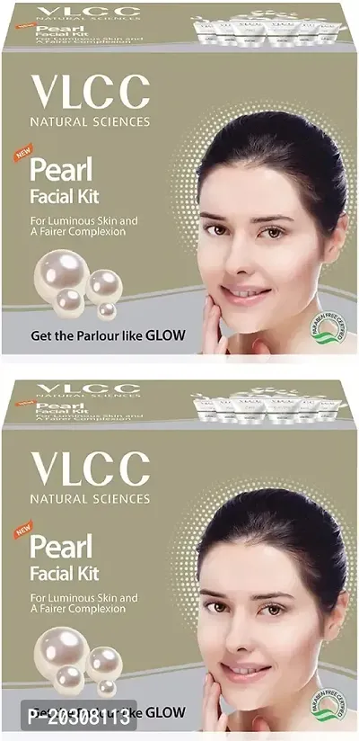 VLCC Pearl Premium Facial Kit Combo Tube Packing Pack of 2 (60gm X 2) (2 x 60 g)