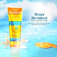 VLCC Water Resistant SPF 60 PA+++ Sunscreen Gel Cr�am with 25 g Extra - SPF 60 PA+++ (100 g)-thumb1