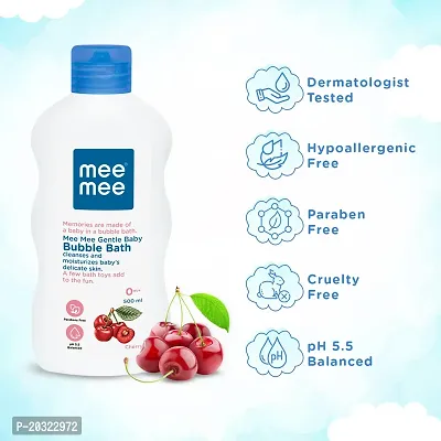 MeeMee Gentle Baby Bubble Bath And Baby Oil with Fruit Extracts (500 ml) (White)-thumb4