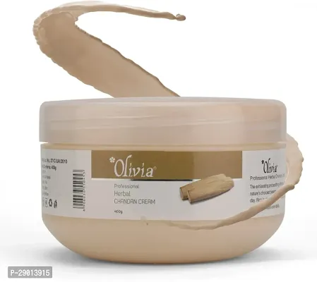 Olivia Herbal Chandan Facial Massage Cream Exhilarating, Soothing Effect of Sandalwood - Pack of 2 (400 g)-thumb2